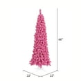 thumbnail image 2 of Vickerman 5.5' Flocked Pink Fir Artificial Christmas Tree Unlit, 2 of 2