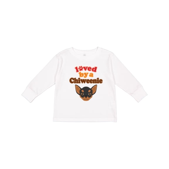 Inktastic Chiweenie Dog Gift Boys or Girls Long Sleeve Toddler T-Shirt
