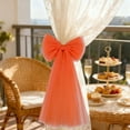 thumbnail image 6 of Orange Bow Curtain Buckle | Nylon & Spandex Holiday Decor | 20X50Cm for Wedding, Party & Home Atmosphere | Valentine'S Day & Christmas Decoration, 6 of 6