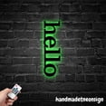thumbnail image 5 of Handmadetneonsign Hello House Metal Decor, Welcome Home Metal Sign, Hello Address Wall Sign 041140, 5 of 5