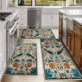 thumbnail image 6 of Kitchen Rugs Sets of 3 Non Slip Washable Kitchen Mats for Floor, Waterproof Kitchen Runner Rug, Floor Mat Carpet for Entryway, Laundry, Sink, Hallway, Bathroom, 6 of 12