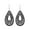 Black, variant on Lightweight Teardrop Mesh Cutout Statement Wood Earrings Women Drop Dangle Jewel