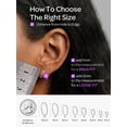 thumbnail image 5 of ChicSilver 925 Sterling Silver Huggie Hoop Earrings or Women Cubic Zirconia 8mm Cartilage Earrings Small Silver Hoops Lightweight Hypoallergenic Jewelry Christmas Birthday Gifts for Her Mom Wife, 5 of 10