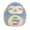 Squishmallows Kellytoy Inspiration Messages 8" Helene The Sloth “Make today Great” Plush Doll Toy
