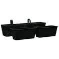 thumbnail image 3 of vidaXL Planters 2 pcs Water Hyacinth Black, 3 of 8