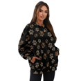 thumbnail image 7 of HELLHERO Paw Leopard Print Women Sweatshirt Long Sleeve, Soft Oversized Sweatshirt Fall Fashion Crewneck Pullover Tops Size XXL, 7 of 7