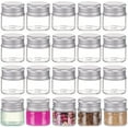 thumbnail image 1 of Paquete de 20 envases cosméticos vacíos de vidrio de 10 ml/0,34 oz, frascos de vidrio para muestras con tapas de aluminio roscadas., 1 of 9