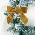 thumbnail image 5 of WEGFTDUOP 6pcs Small Velvet Christmas Bows For Christmas Tree Wreath Gift Wrap Crafts Wedding Party Bows For Snack Bags Baking Candy Bags Home Decoration, 5 of 8