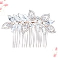 thumbnail image 4 of Aleación Perla Pelo Peine Joyas Boda Cristales de diamantes de imitación Insertar Peine Decoración para el cabello para Mujeres nupciales, 4 of 5