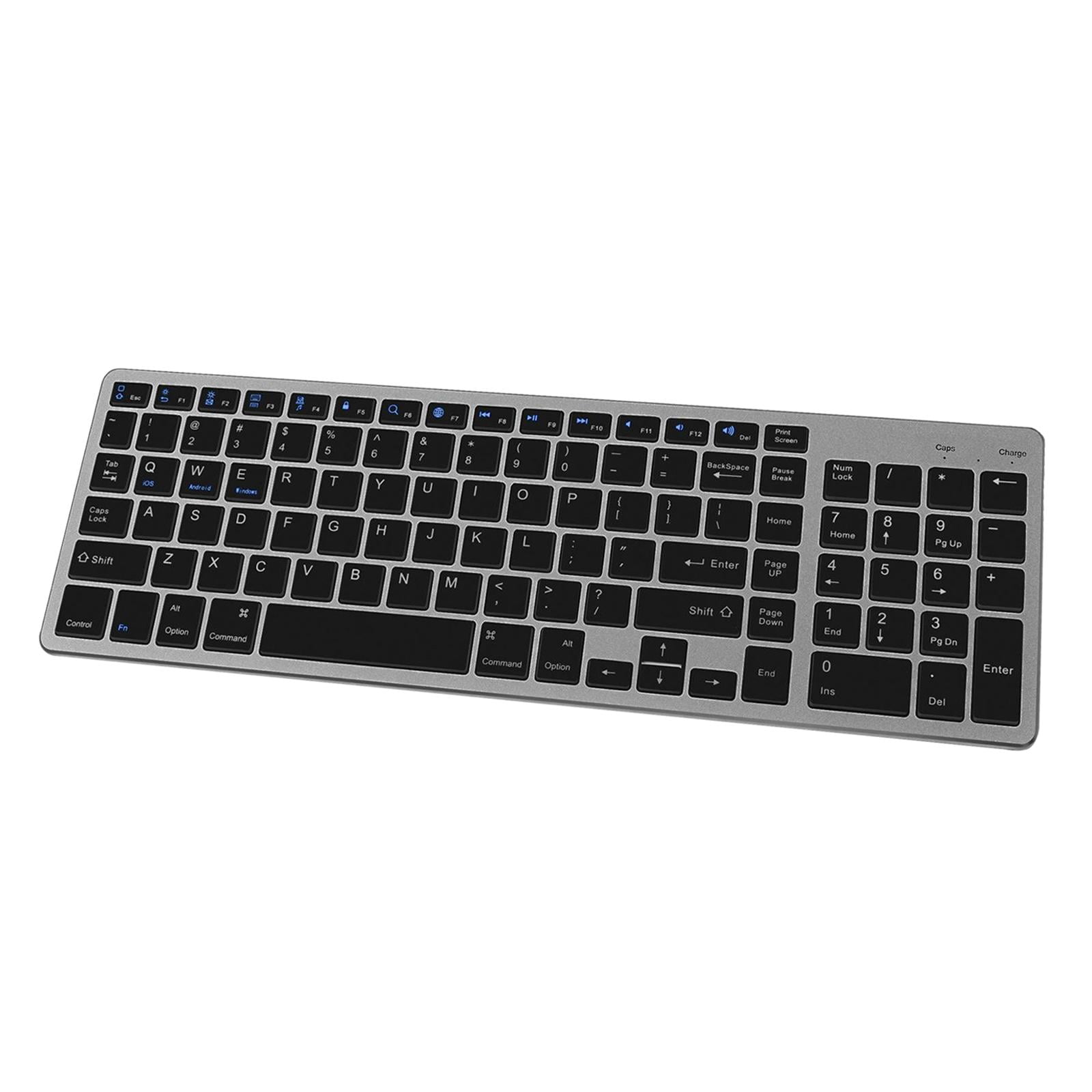 Wzmzjy Bluetooth Wireless Keyboard for Windows IOS Android Laptops - black, black D