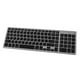 thumbnail image 2 of Teclado de tamaño completo para Windows, iOS, Android, portátiles, PC, ordenadores portátiles D negro, 2 of 9