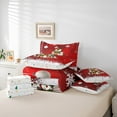 thumbnail image 6 of Manfei Kids Funny Cat Twin Bedding Sets 7 Pieces, Kitten Christmas Tree Bedding Comforter Set, Red New Year Gifts Sheet Sets, Lightweight Room Decor, 6 of 8