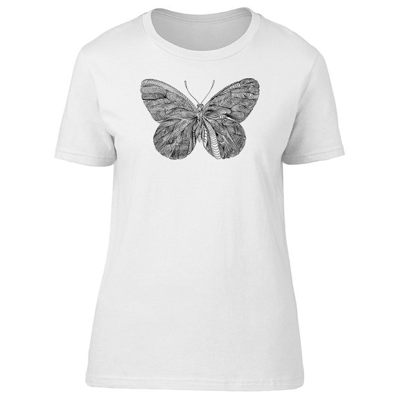 Abstract Realistic Butterfly Tee Women's -Image by Shutterstock