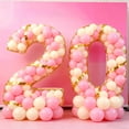 thumbnail image 4 of Globos de Látex JKGOO Kit de Fiesta 80 Piezas 10" Rosa y Amarillo, 4 of 6