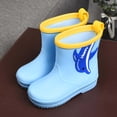 thumbnail image 4 of NAISIBABY Boots Women,Rain Boots Outdoor Rubber Waterproof Shoes Collar Gardening Lightweight Garden Shoes Light Blue Size 3T, 4 of 6