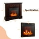 thumbnail image 5 of Chimenea eléctrica COSTWAY de 32 pulgadas con repisa de 1400 W, color marrón, 5 of 9