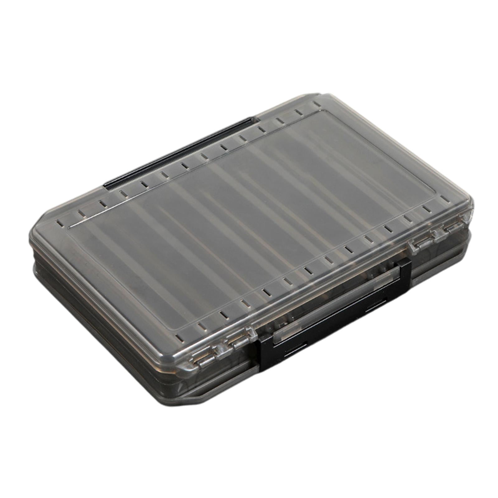 Wswqop Double Layered Fishing Tackle Box Organizer Professional Sturdy Lightweight Gift XL