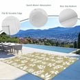 thumbnail image 3 of Yellow Leaves Outdoor Rug 6x9 Ft - Reversible Patio Rug Outdoor Camping Rugs, Farmhouse Pastoral Aesthetic Plants Washable Indoor Outdoor Area Rugs, Non-Slip Outdoor Carpet Runner for Deck/Porch, 3 of 8