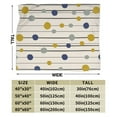 thumbnail image 3 of DouZhe Ultra-Soft Micro Fleece Lightweight Flannel Bed Blanket, Abstract Circles and Lines Print Cozy Warm Throw Blankets, 50"x40", 3 of 7