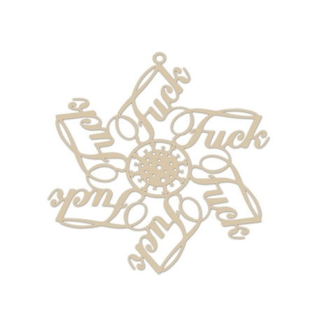 

Gaiseeis Christmas Snowflake Shape Atmosphere Furniture Decoration Listing Pendant white
