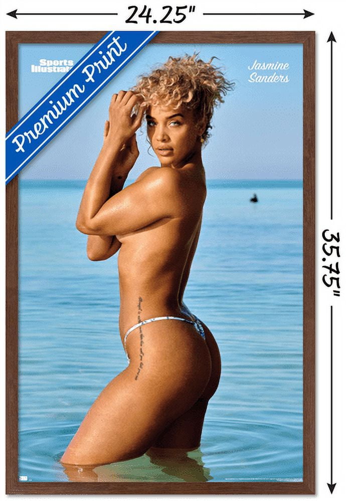 Sports Illustrated: Swimsuit Edition - Jasmine Sanders 22 Wall Poster, 22.375" x 34" Framed