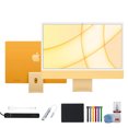 thumbnail image 1 of Restored Apple 24" iMac with M1 Chip (Mid 2021, Yellow) + Surge Protector + 4 Port Usb Hub + USB Adapter + Cleaning Kit + Mouse Pad + Cable Ties  (Refurbished), 1 of 5