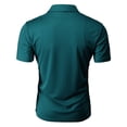 thumbnail image 4 of H2H Mens Cool Dry Compression Short Sleeve Polo T-Shirts STEELBLUE US M/Asia L (CMTTS268), 4 of 6