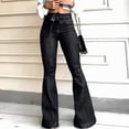 thumbnail image 4 of Jeans for Women 2025 Y2K Casual High Waisted Lifting Wide Leg Flare Jean Pants Womens Jeans Trousers, 4 of 6