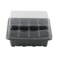 thumbnail image 2 of ETEREAUTY 3Pcs Plastic Growing Trays for Planting with Moisturizing Transparent Lid Black Material, 2 of 10