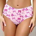 thumbnail image 2 of Wxolcjlv Women's Underwears Bowknot Digital Print Briefs Low-Mid Rise Sexy Comfy Fashion Panties ,Size S-XXL, 2 of 4
