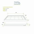 thumbnail image 6 of Transolid Trs_Fl4832r Fl-Series 48" X 32" Rectangular Shower Base - White, 6 of 18