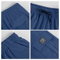 thumbnail image 7 of Trgacdwlo Men's Cargo Shorts Multi Pockets Elastic Waist Workout Shorts Men Sports Running Summer Quick Dry Men Shorts Casual Blue XXL, 7 of 7