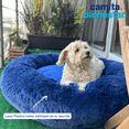 thumbnail image 2 of Camita Bienestar Cama Redonda Antiestrés para Perros Doble Vista Memory Foam Chica 60cm - Azul, 2 of 2
