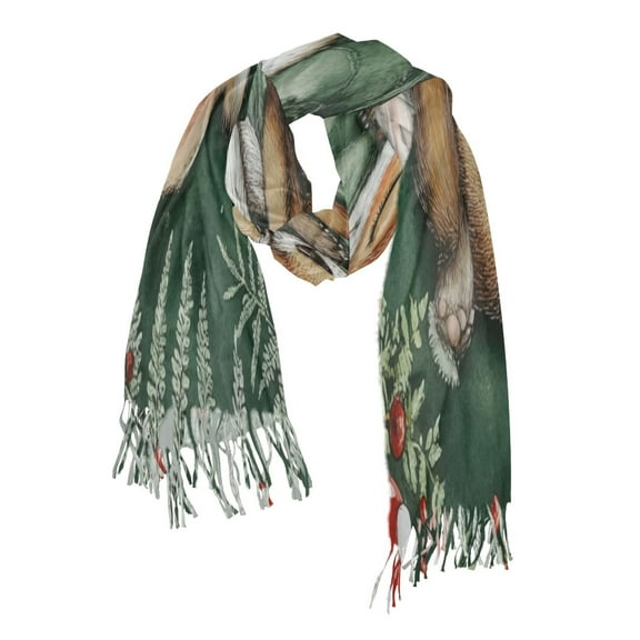 Embracing Foxes Soft Stylish Scarf 86.6''x30.7'' Lightweight and Warm, Breathable