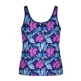 thumbnail image 6 of cocolona Tankini Tops for Women Fashion Floral Print Blouson Swimsuits Tops Summer Modest Bathing Suit, 6 of 6
