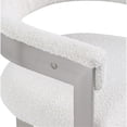 thumbnail image 3 of Pemberly Row Contemporary Cream Boucle Fabric Dining Chair (Set of 2), 3 of 8
