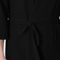 thumbnail image 2 of SHTXOZHI Mens Tie Waist Bathrobe 3/4 Sleeve Lightweight Soft Spa Robe Sleepwear V-Neck Long Loungewear with Pockets, 2 of 8