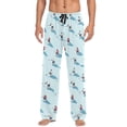 thumbnail image 7 of FORMRS Mens Pajama Pants with Pockets Sleepwear Lounge Bottoms Sizes S-2XL, Blue Ice Hockey, 7 of 7