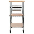 thumbnail image 3 of Winsome Wood Madera Kitchen Utility Cart, Bamboo Finish, 3 of 9