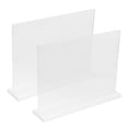 thumbnail image 2 of 2pcs Acrylic Poster Stand Desktop Price Display Stand Restaurant Menu Holder Stand (A5), 2 of 8