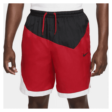 Nike DNA Men's 8 Woven Basketball Shorts, Red/Black/White, Medium