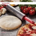 thumbnail image 4 of Kitchenaid Durable Nonstick Rolling Pin in Red with Offset Handles, 4 of 10