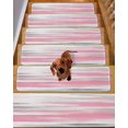 thumbnail image 2 of Pink Grey Ombre Stair Treads Non Slip Indoor for Wooden Steps, Abstract Art Oil Painting Modern 4 Pcs Stair Mats for Elders Dogs, 8 x 30 Inch Carpet Treads Runner Rugs for Staircase, 2 of 7