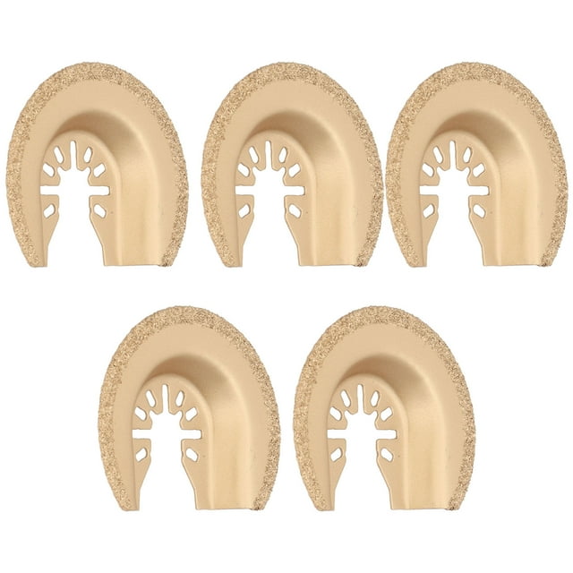 Oscillating Multi Tool, Semicircular Oscillating Saw Blade Golden Cemented Carbide Individual Plastic Packaging For Concrete