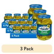 (3 pack) Vlasic Ovals Hamburger Dill Pickle Chips, Keto Friendly, 46 fl. oz.