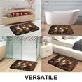 thumbnail image 2 of 1pc Three Rabbits Absorbent Non-Slip Bathroom Thickened Flannel Rug Decor,Soft,Quick Drying,Suitable For Indoor/outdoor Use,Bathrooms,Bedrooms,Kitchens,Terrace,Laundry Rooms,16"x24", 2 of 9