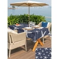 thumbnail image 4 of Outdoor Tablecloth with Umbrella Hole & Zipper, Navy Blue Starfish Coastal Rectangle Tablecloth 60x120 Inch, Summer Beach Nautical Sea Ocean Patio Table Cover Waterproof Table Cloth for Picnic/Party, 4 of 7