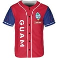thumbnail image 2 of Personalized Guam Baseball Jersey Shirt, Guahan Flag Jersey, Guam Islander Pride Jersey for Men and Women (3XL), 2 of 4