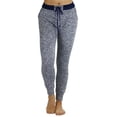 thumbnail image 4 of ToBeInStyle Women's Heathered French Terry Jogger Pants, 4 of 4