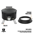 thumbnail image 3 of Blackstone Adventure Ready 15” Propane Fire Pit with Propane Tank Stand, Lava Rock, and Bulk Tank Adapter Hose, 3 of 6